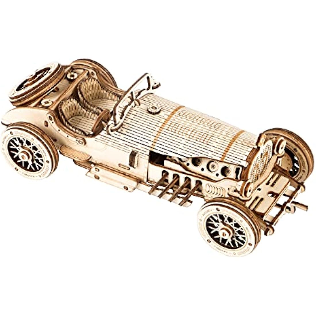 ROBOTIME 3D Wooden Puzzle Grand Prix Car Model Kit - Mechanical Craft