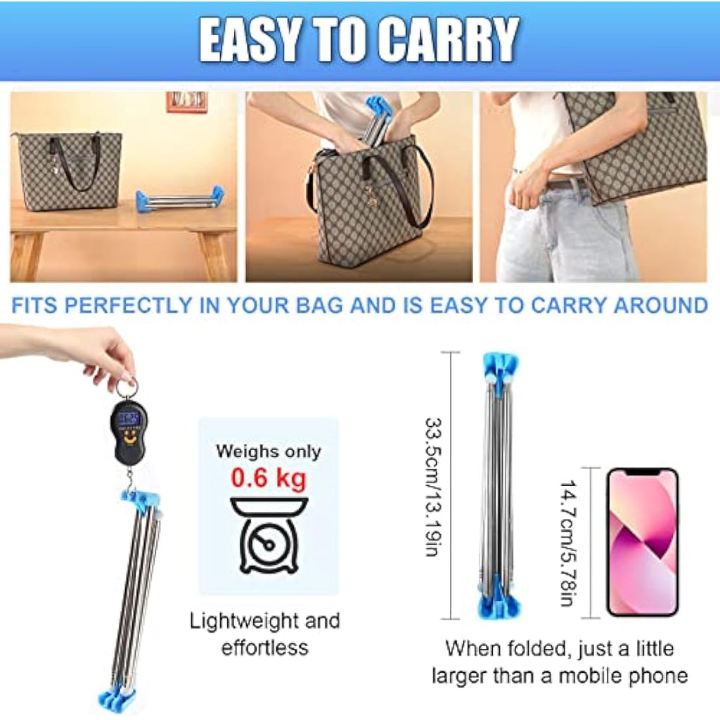 Portable Garment Rack – Retractable Stainless Steel Drying Rack