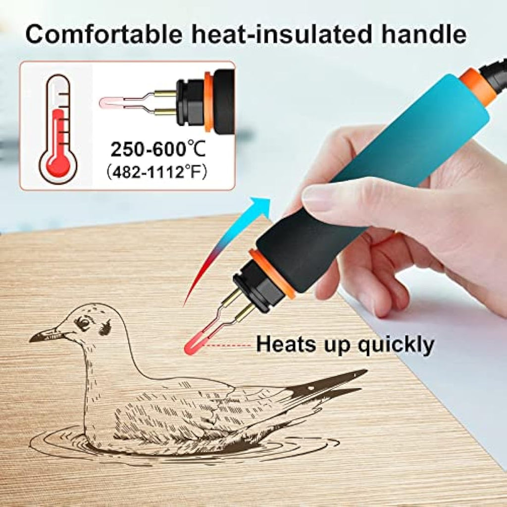 Preciva 23W Wood Burning Kit – Pyrography Pen with 8 Nibs & Transformer