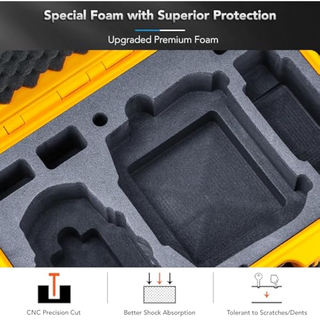 Lykus Titan MM410 Waterproof Hard Case for DJI Mini 4 Pro & Mini 3