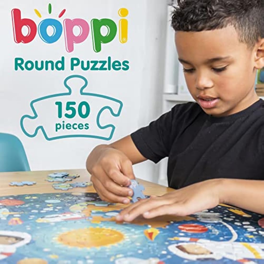 Boppi Dinosaur 150 Piece Round Jigsaw Puzzle for Kids Aged 5-8