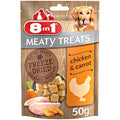 8in1 Meaty Treats Freeze Dried Chicken and Carrot Dog Snacks - 50g