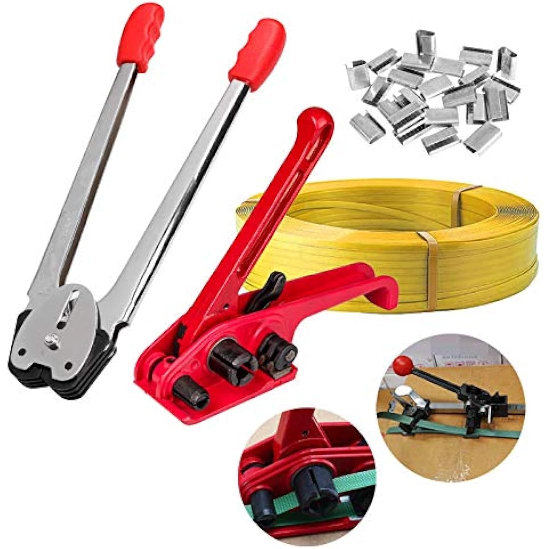 Manual PET/PP Strapping Kit – Heavy Duty Tensioner & Sealer