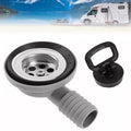 FiTspi 56mm Stainless Steel Sink Waste Drain Plug for RV & Boat