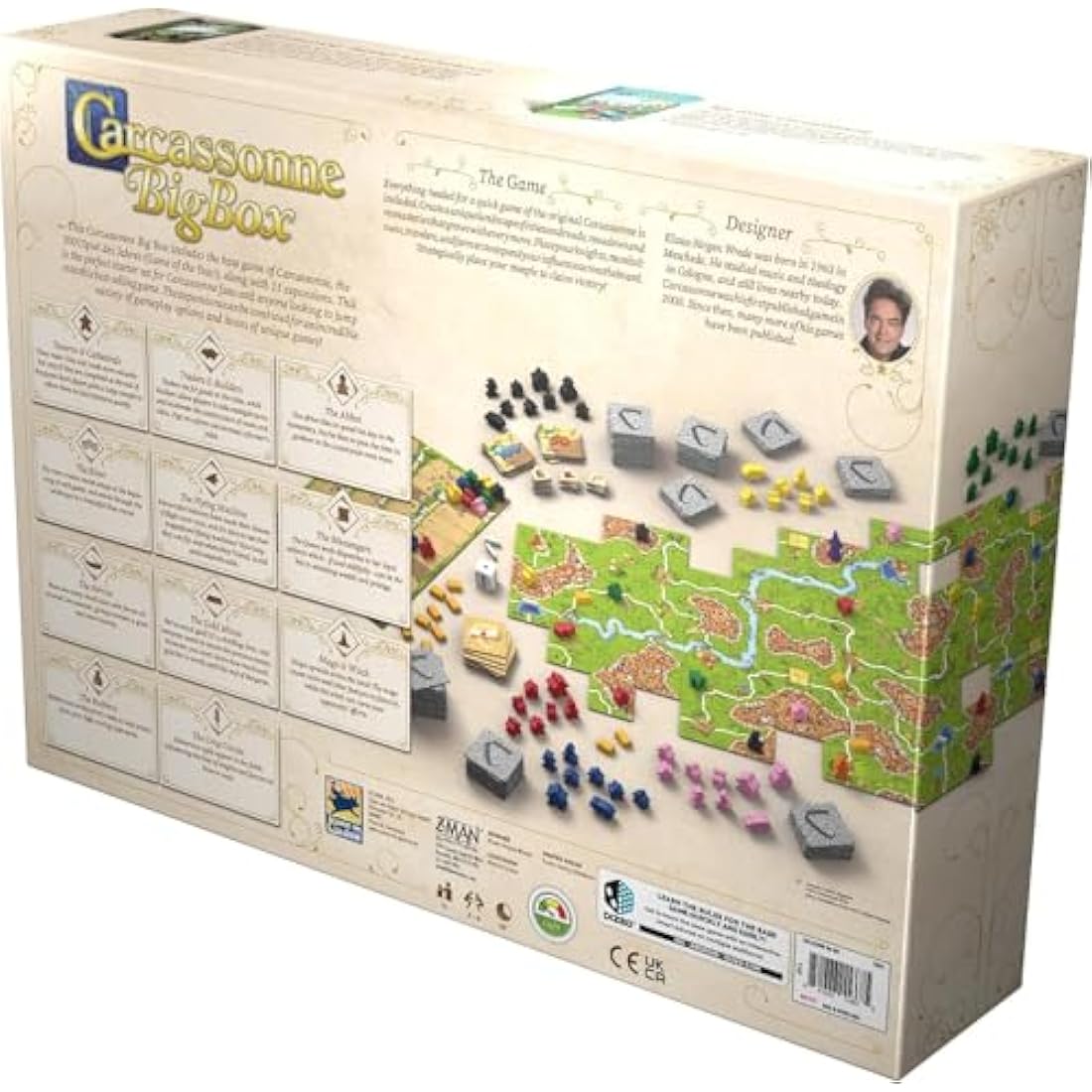 Z-Man Games Carcassonne Big Box 2022 - Strategy Board Game Starter Set
