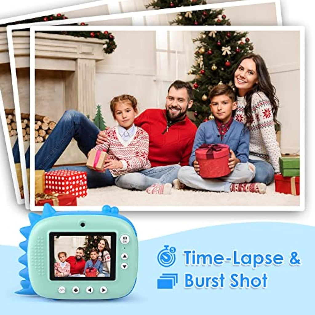 HiMont Kids Instant Print Camera | 20MP Digital Selfie Camera with 32GB Card