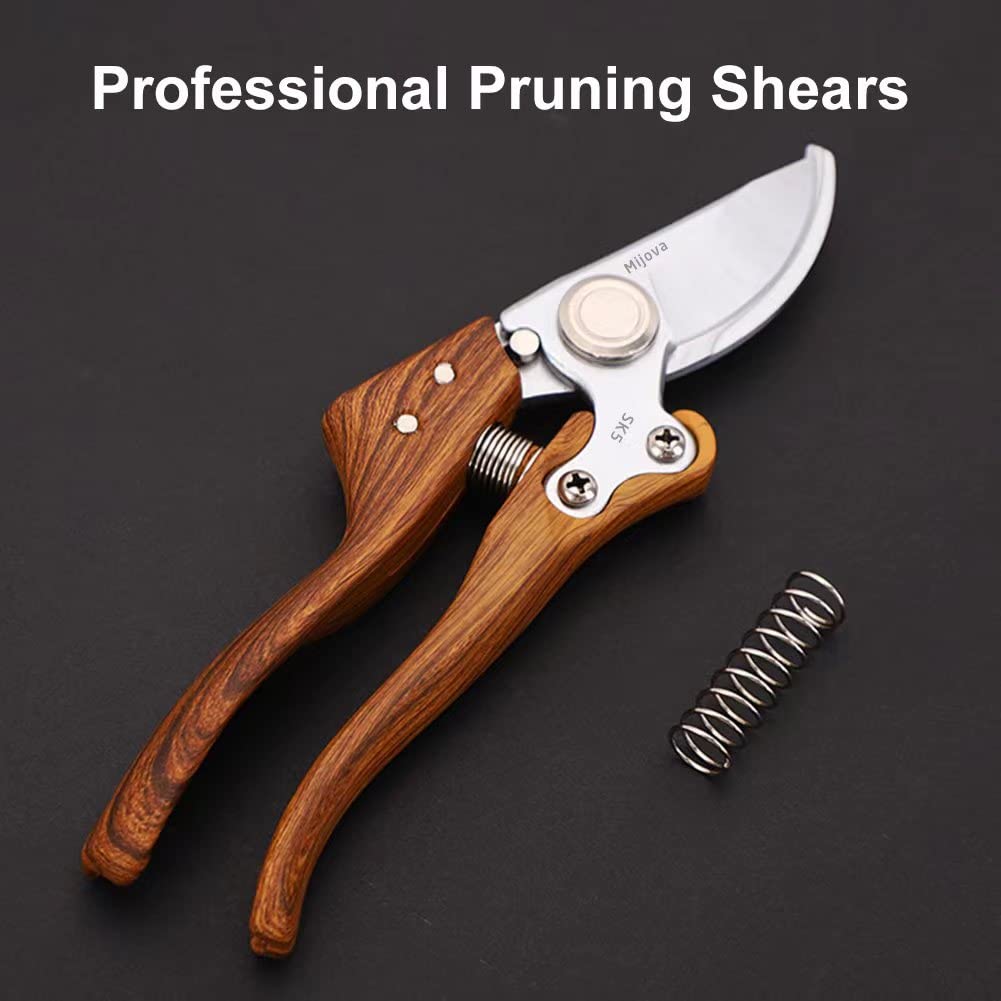 Jolof Store Heavy Duty Pruning Shears - SK5 Stainless Steel Secateurs