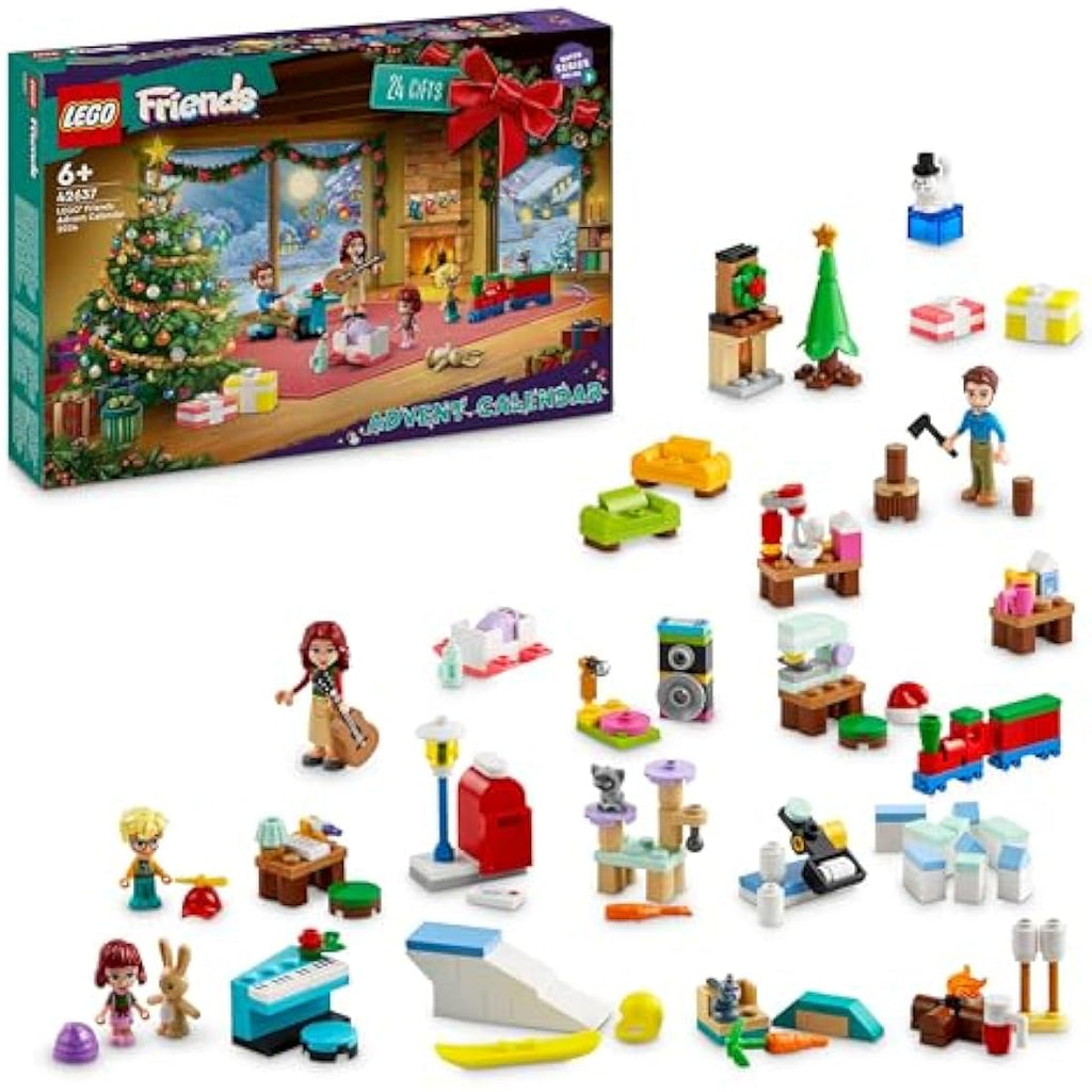 LEGO Friends 2024 Advent Calendar – Christmas Toy Set with 5 Mini-Dolls