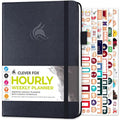 Clever Fox Undated Weekly Planner – A5 Grey Hourly Appointment Book