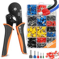 Lytool Hexagonal Ferrule Crimping Tool Kit with 1200Pcs Terminals 0.08-16mm²
