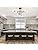 Modern 6-Light Sputnik Chandelier – Black Semi Flush Mount