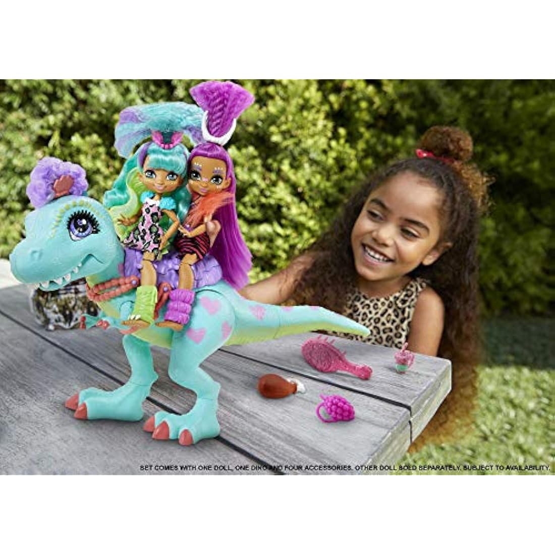 Cave Club Rockelle Doll and Tyrasaurus Dinosaur Playset with T-Rex