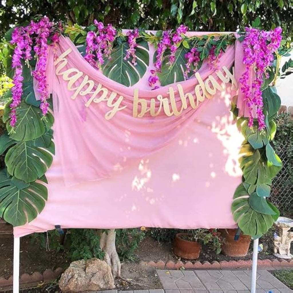 Jolof Store Artificial Wisteria Vine Hanging Garland - Silk Flowers, 12 Pack