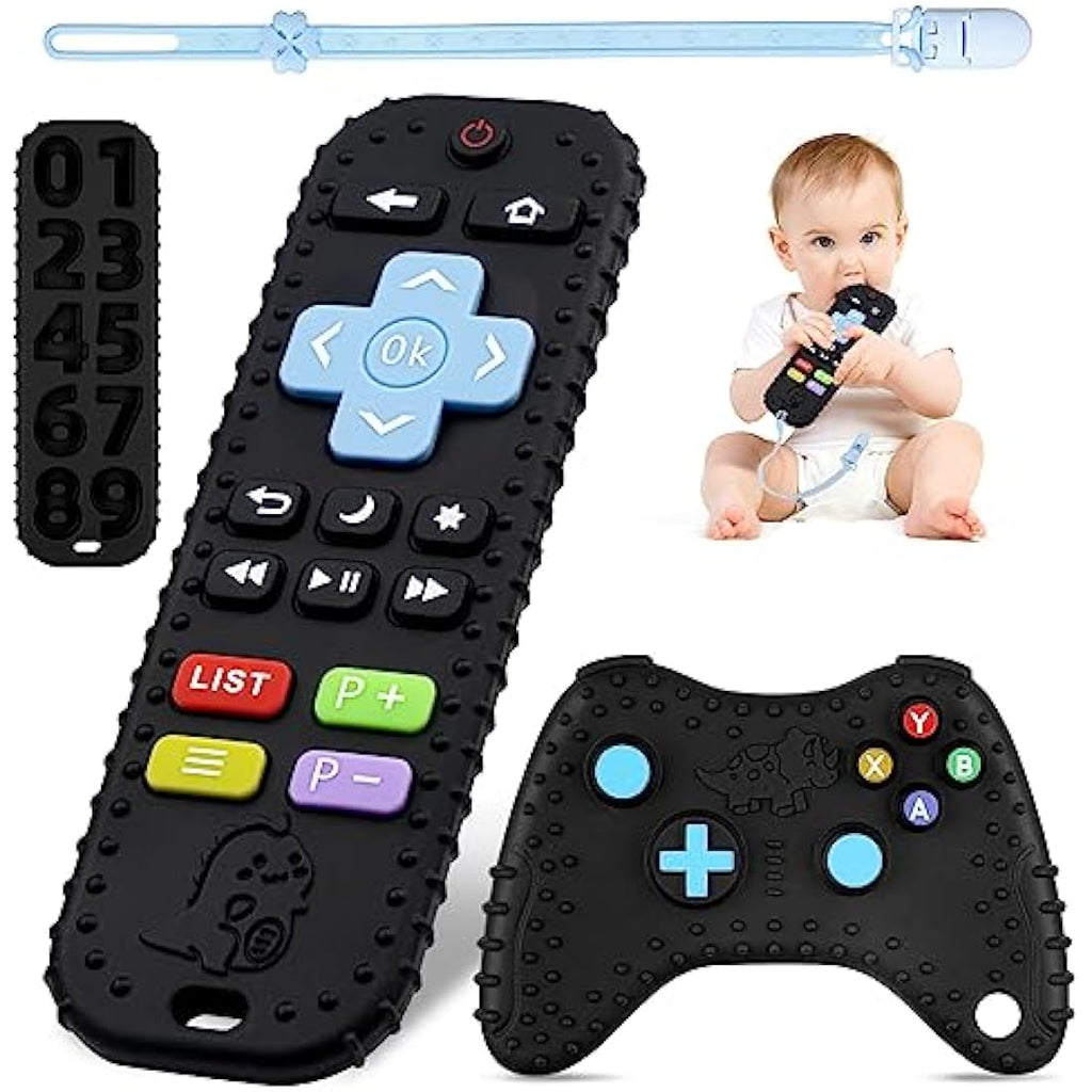 Tikplus Baby Remote Control & Game Controller Silicone Teething Toy Set