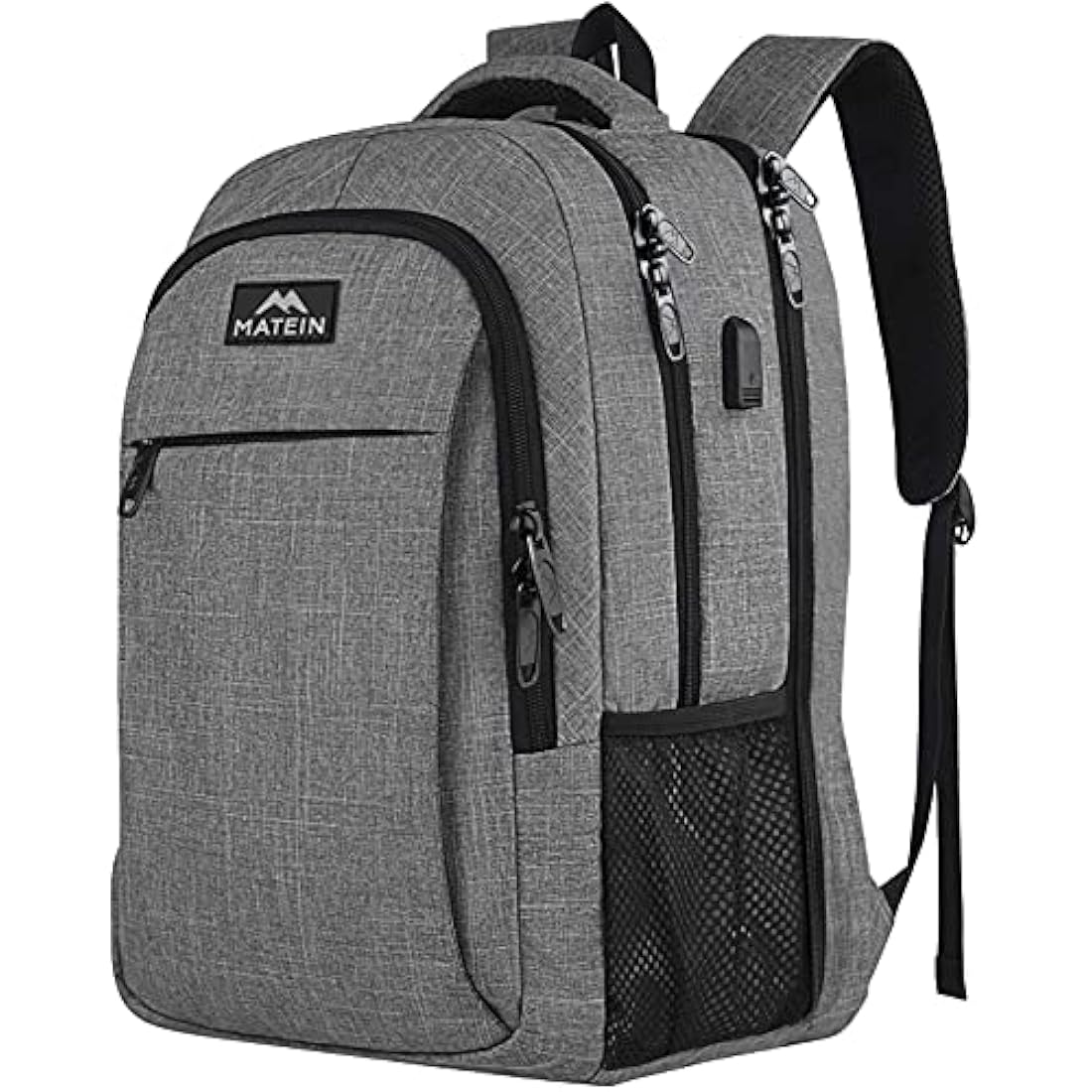MATEIN 17.3 Inch Laptop Backpack – Anti-Theft Water Resistant Bag, Grey
