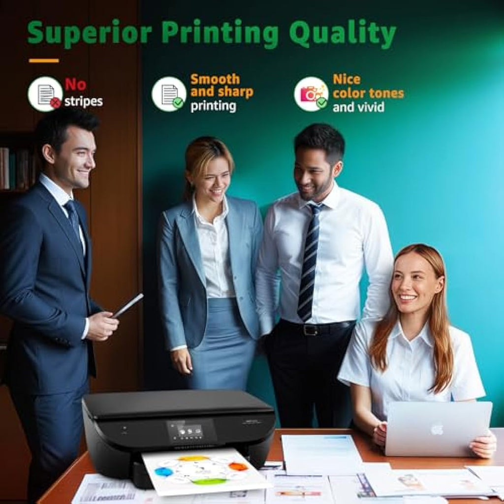 GREENSKY 62XL Ink Cartridges for HP Envy & OfficeJet | Black & Tri-Color