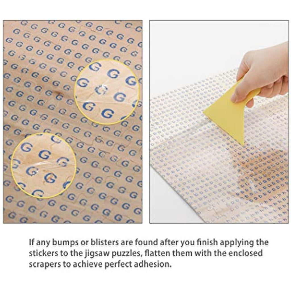 Lavievert Puzzle Saver Adhesive Sheets | 14 Peel & Stick Jigsaw Glue Sheets