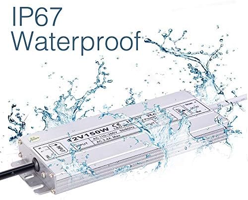 Idealyuan 12V 150W LED Driver – IP67 Waterproof Power Supply Adapter