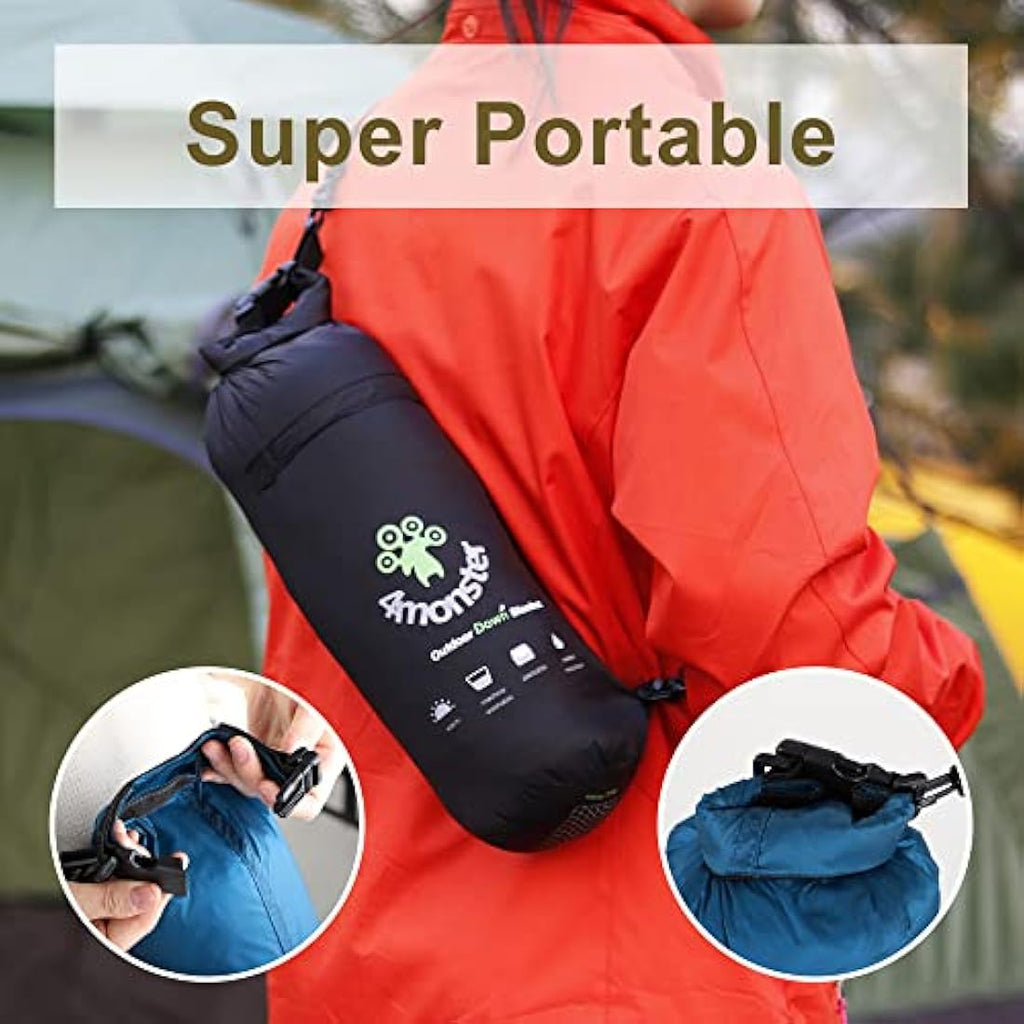 4Monster Down Camping Blanket – Lightweight Waterproof Outdoor Quilt
