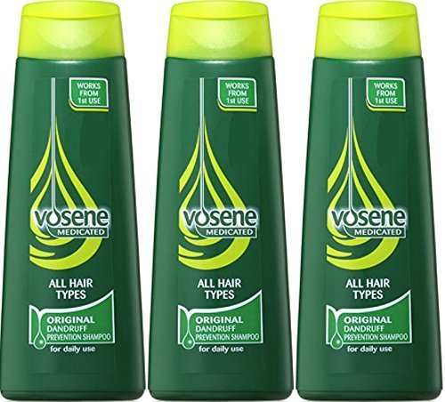 Vosene Medicated Original Anti-Dandruff Shampoo - 200ml (Pack of 3)