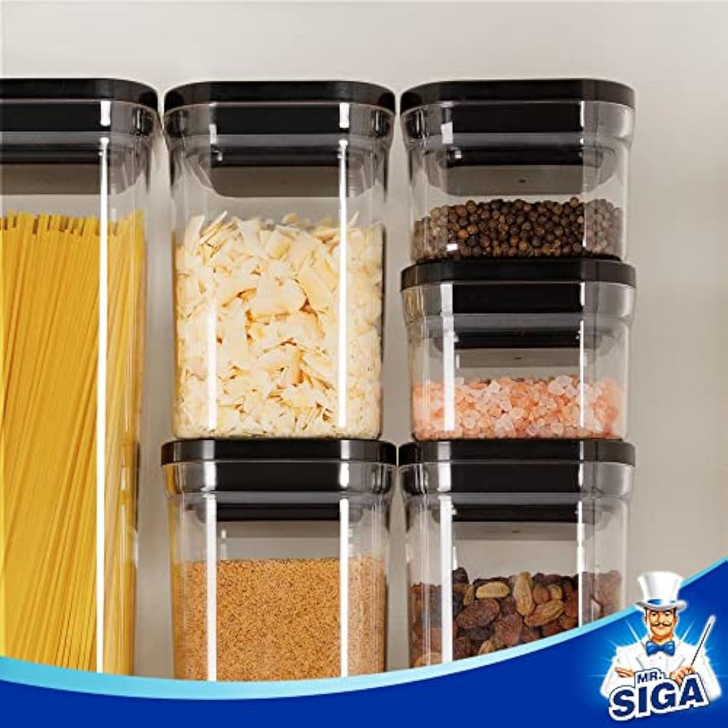 MR.SIGA 6-Piece Airtight Food Storage Container Set | BPA Free Stackable