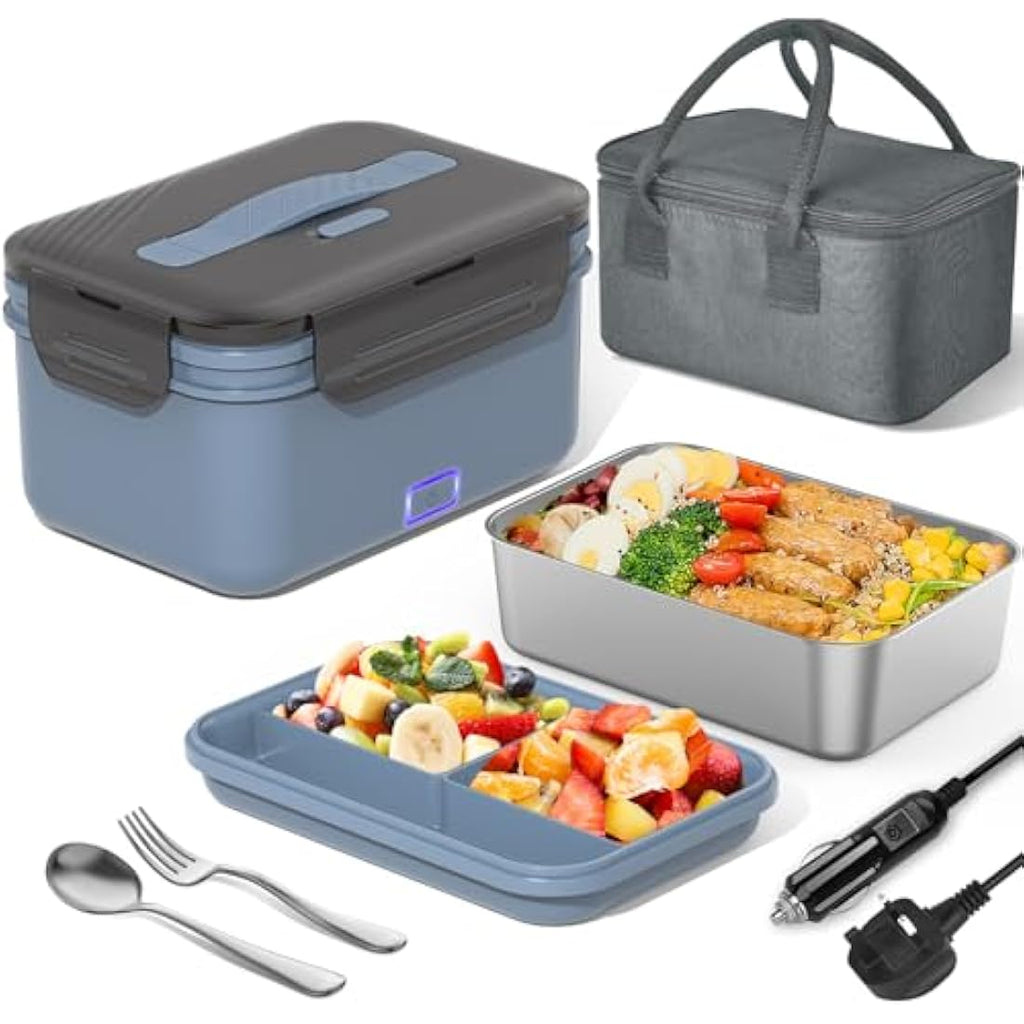 Herrfilk 100W Electric Lunch Box – 1.8L Heated Bento for Car, Truck & Home