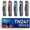 GPC Image TN247 Toner Cartridges for Brother L3210CW L3550CDW | 5-Pack