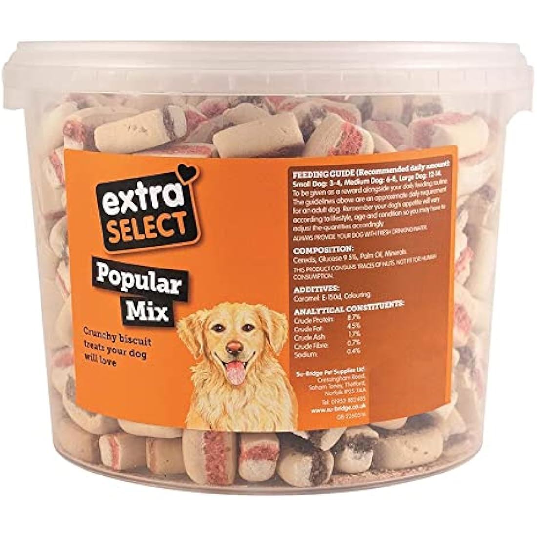 Extra Select Popular Mix Dog Treat Biscuits - Crunchy Pet Snacks, 3L