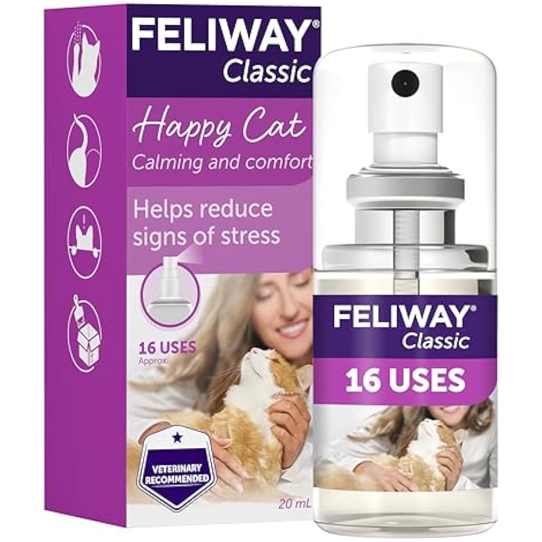 FELIWAY Classic Cat Calming Pheromone Spray – 20ml Travel Size