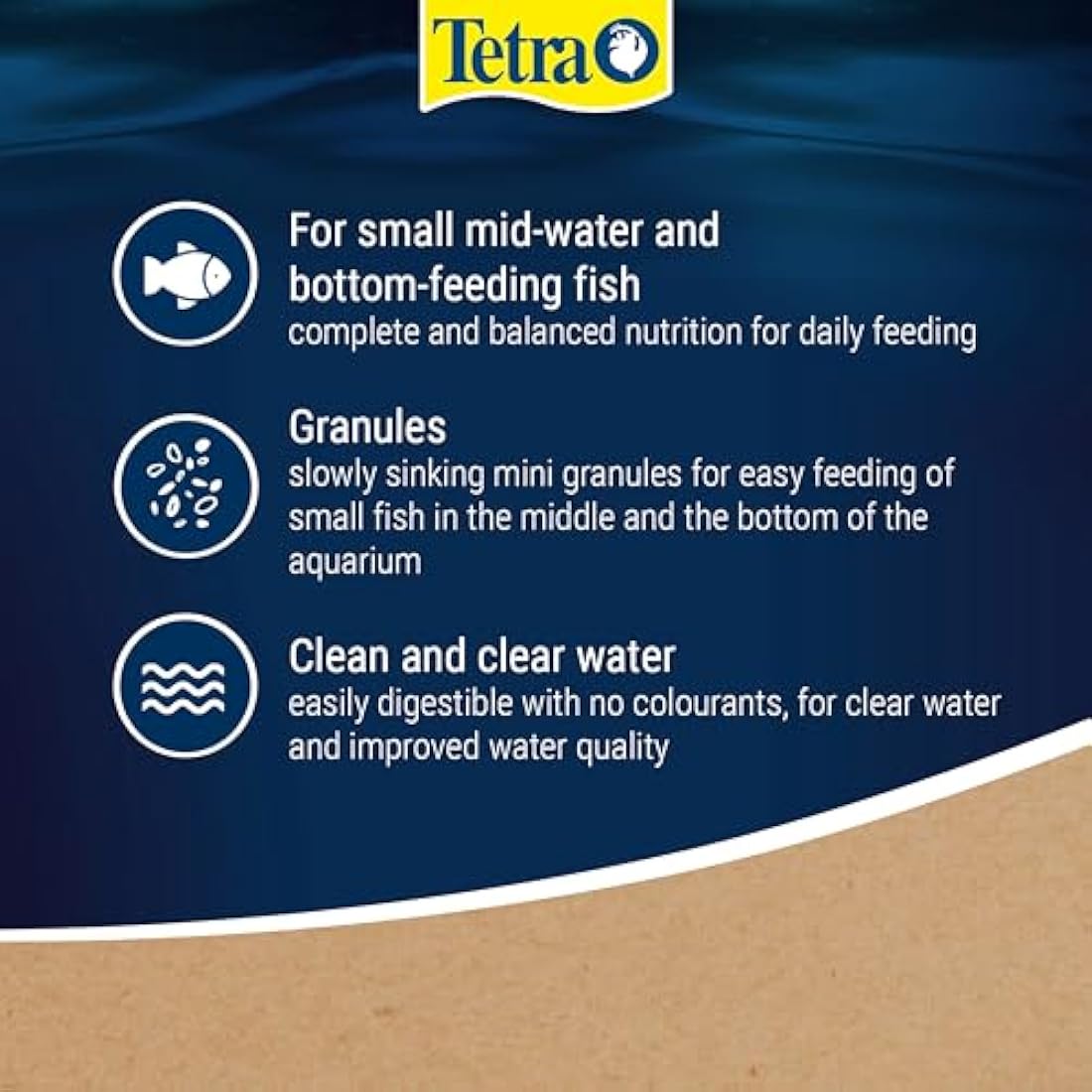 Tetra Prima Mini Granules – Slow-Sinking Fish Food for Small Fish, 100ml