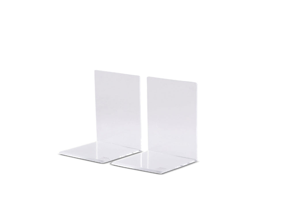 Maul acrylic bookends Modern 8 x 8 x 10 cm transparent - image 1