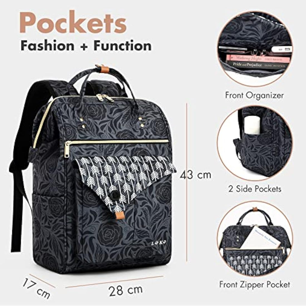 Lekesky 15.6 Inch Laptop Backpack | Waterproof Anti-Theft Travel Bag