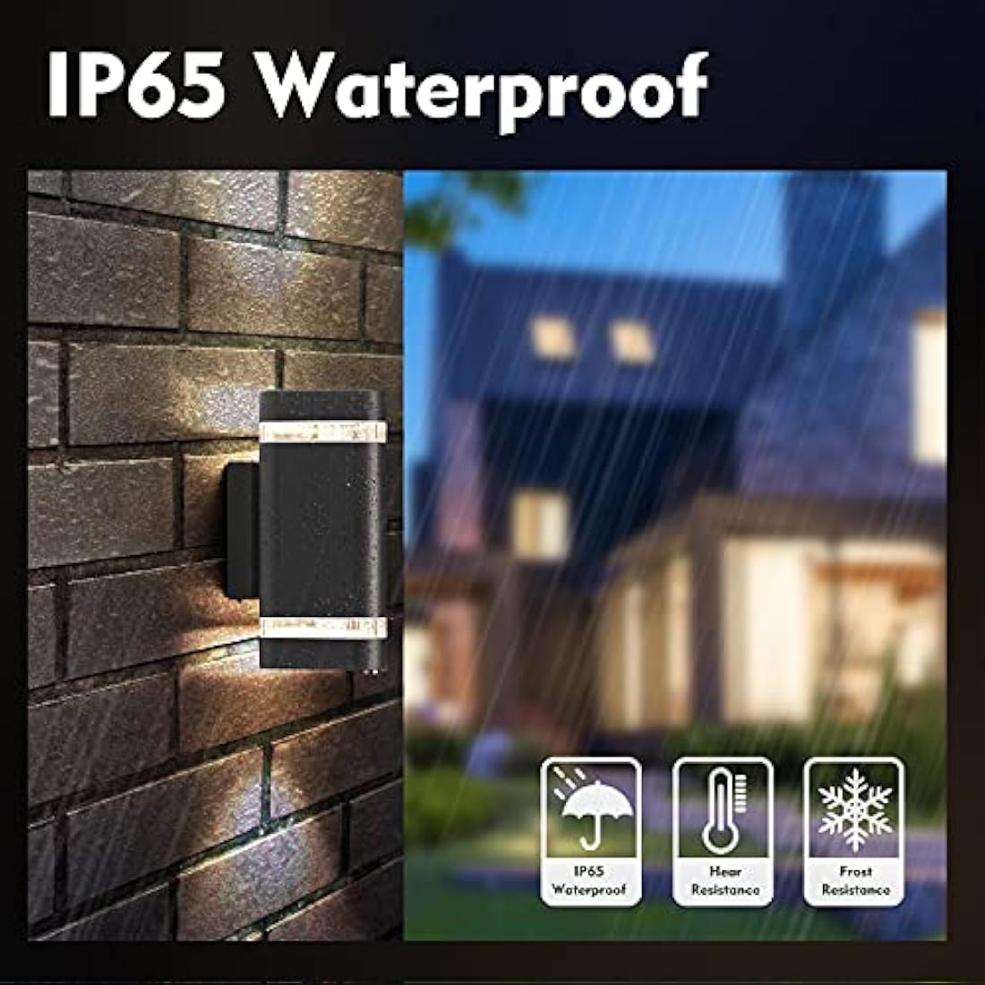 CELAVY Outdoor Wall Lights – IP65 Waterproof Up and Down LED Porch Light