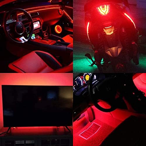 GOMING Red LED Strip Light – 4M USB Powered Flexible SMD2835 Tape