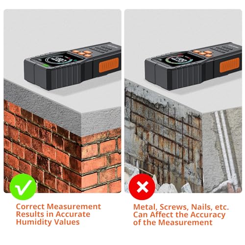 Proster Pinless Moisture Meter | Non-Invasive Damp Detector for Wood & Walls