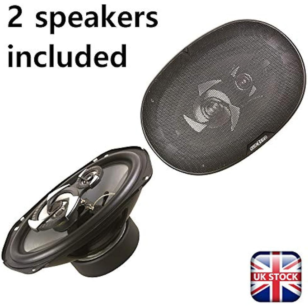 Sakura Sub-Zero 6x9 Inch Triaxial Car Speakers - 450W Polypropylene