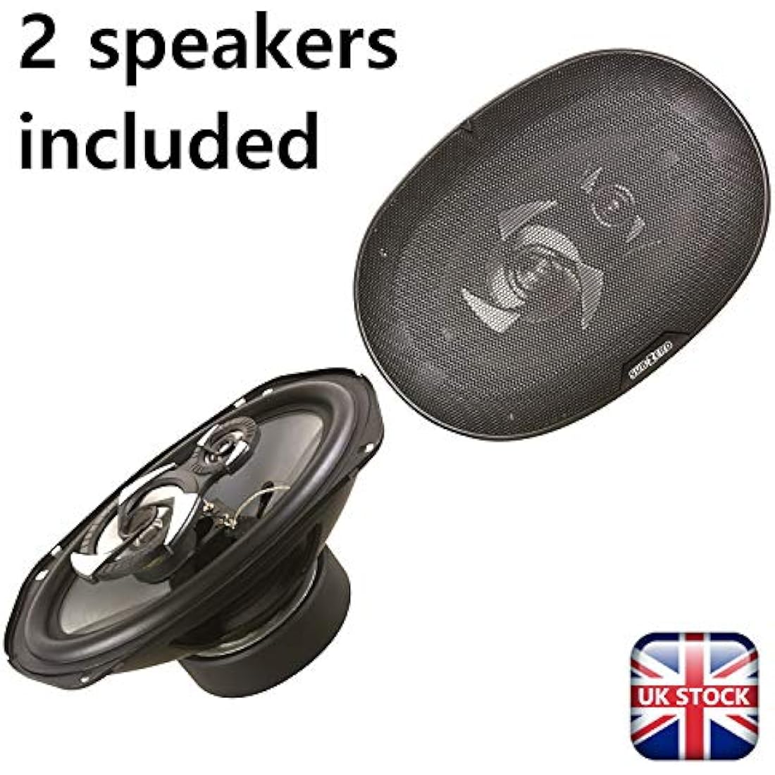 Sakura Sub-Zero 6x9 Inch Triaxial Car Speakers - 450W Polypropylene