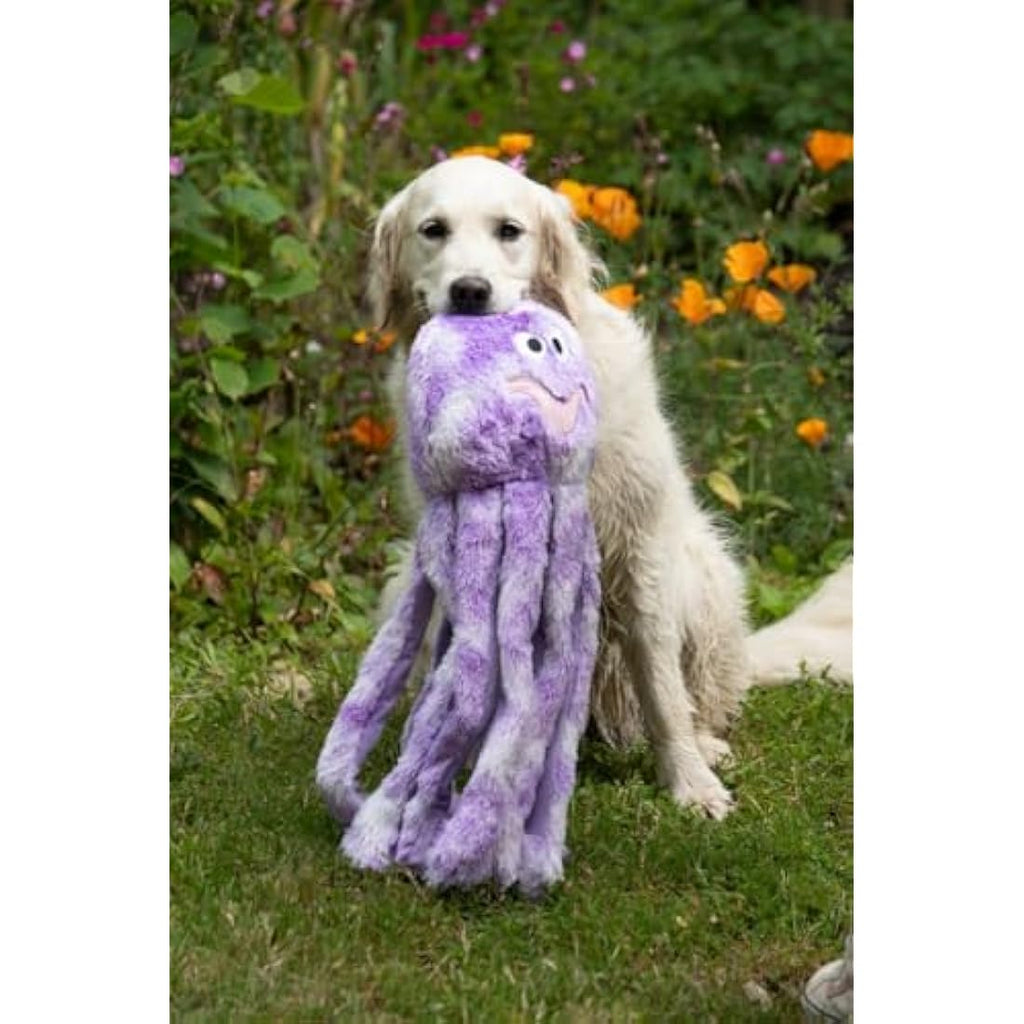 Petface Orla the Octopus Plush Dog Toy – Large Squeaky Interactive Toy