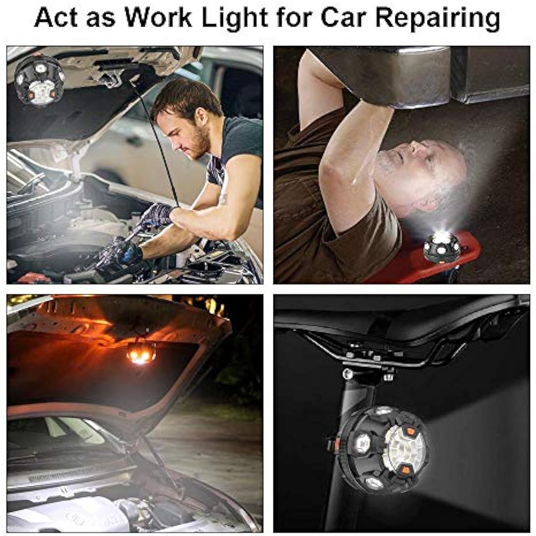 LED Road Flares – Magnetic Emergency Warning Light Kit