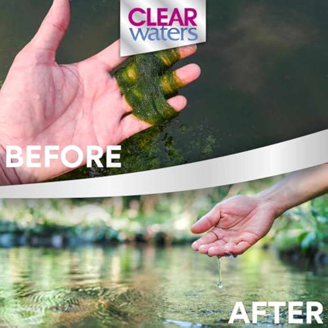 ClearWaters Blanket Weed Treatment – 10L Fish Safe Pond Algae Cleaner