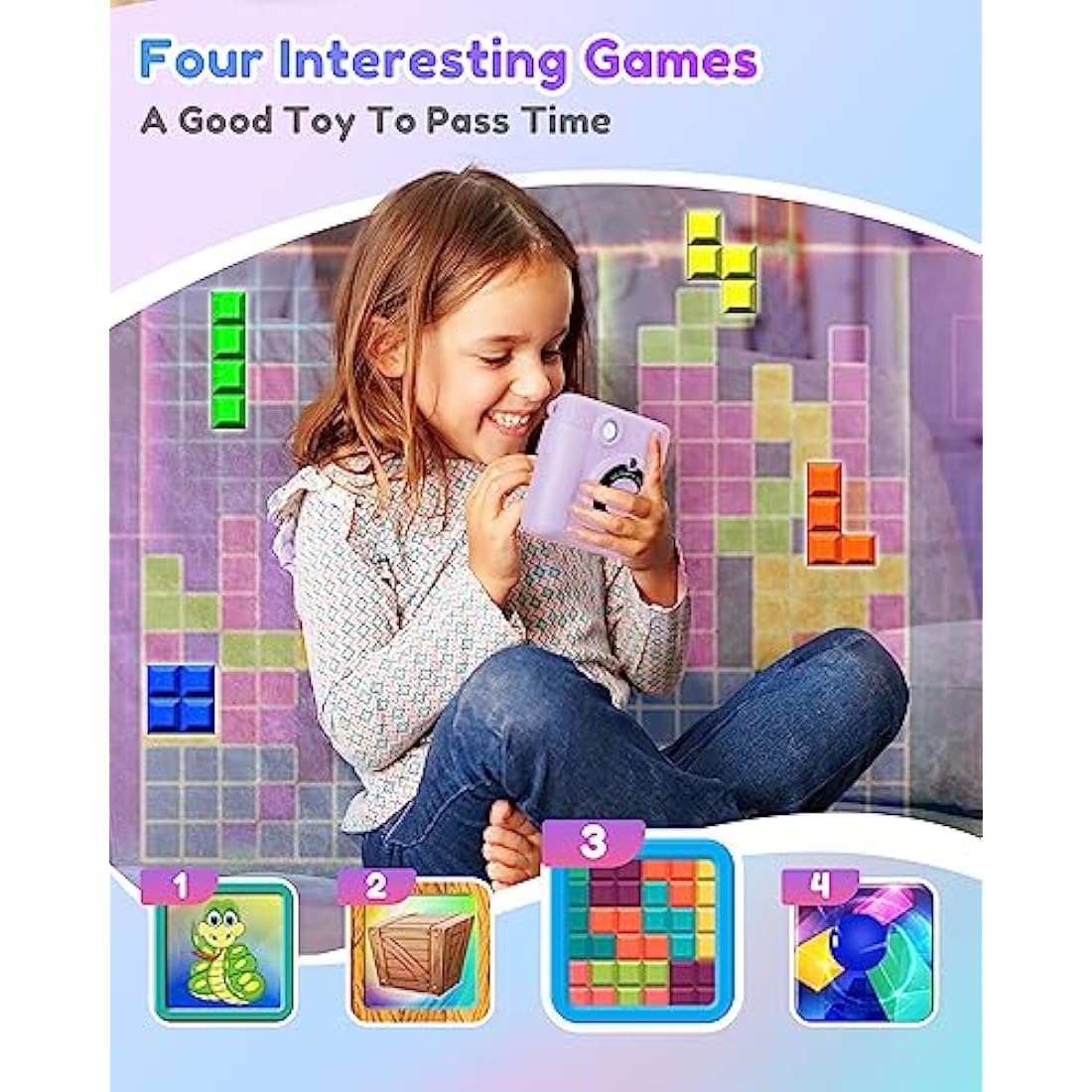 YORKOO Kids Instant Print Camera – 1080P HD Digital Toy with 32GB SD Card