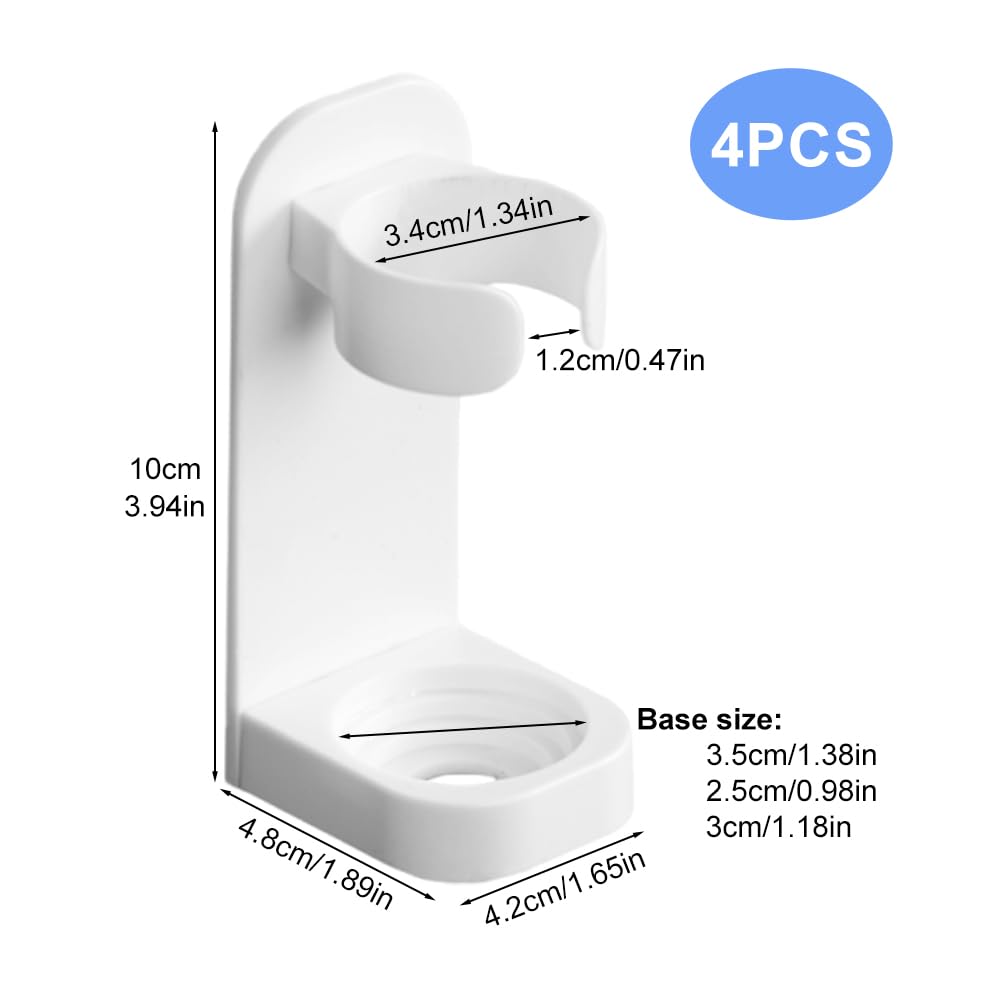 4 Packs Toothbrush Holder Electric Toothbrush Holder Wall Mounted - image 2