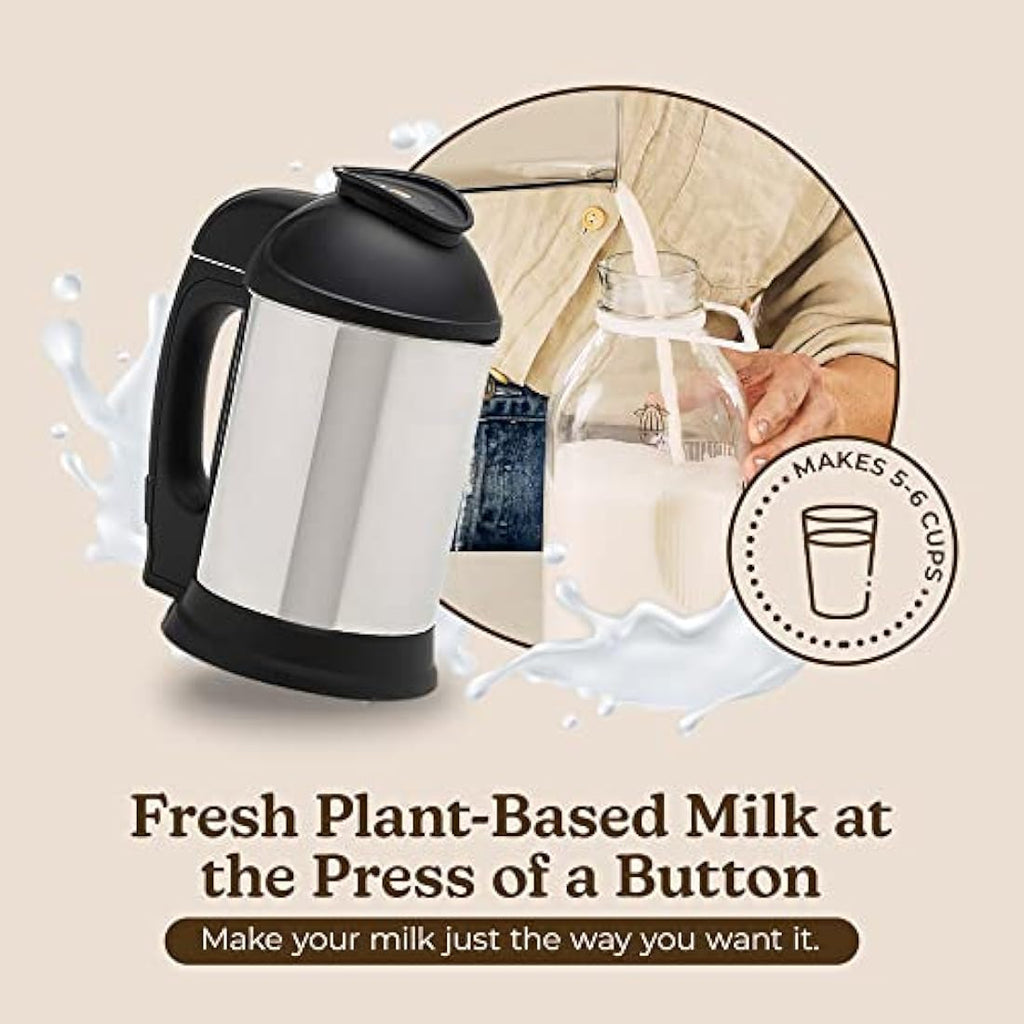 Almond Cow Plant-Based Nut Milk Maker Machine - 5-6 Cup Capacity, 220V