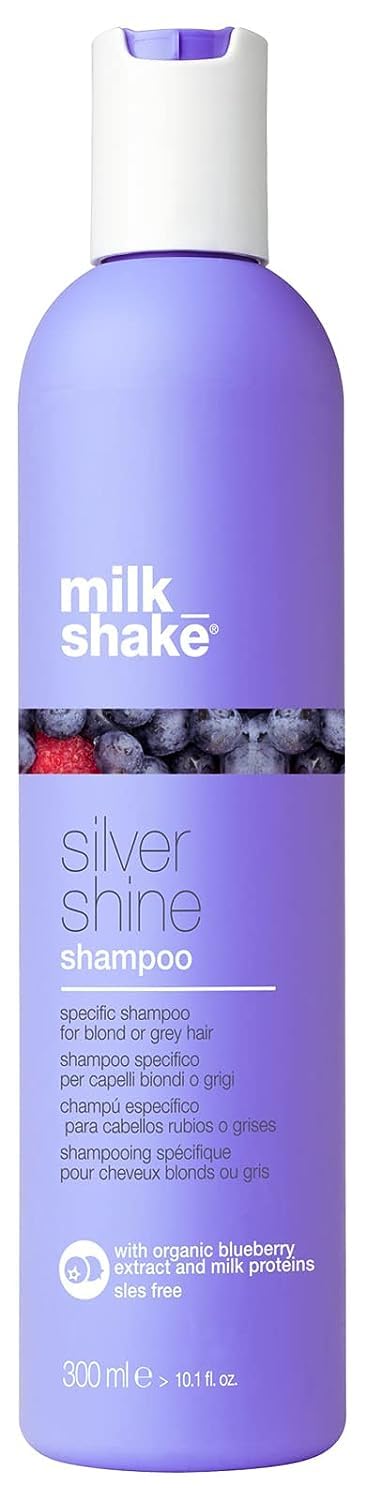 milk_shake Silver Shine Purple Shampoo – Anti-Yellow Toner, 300 ml