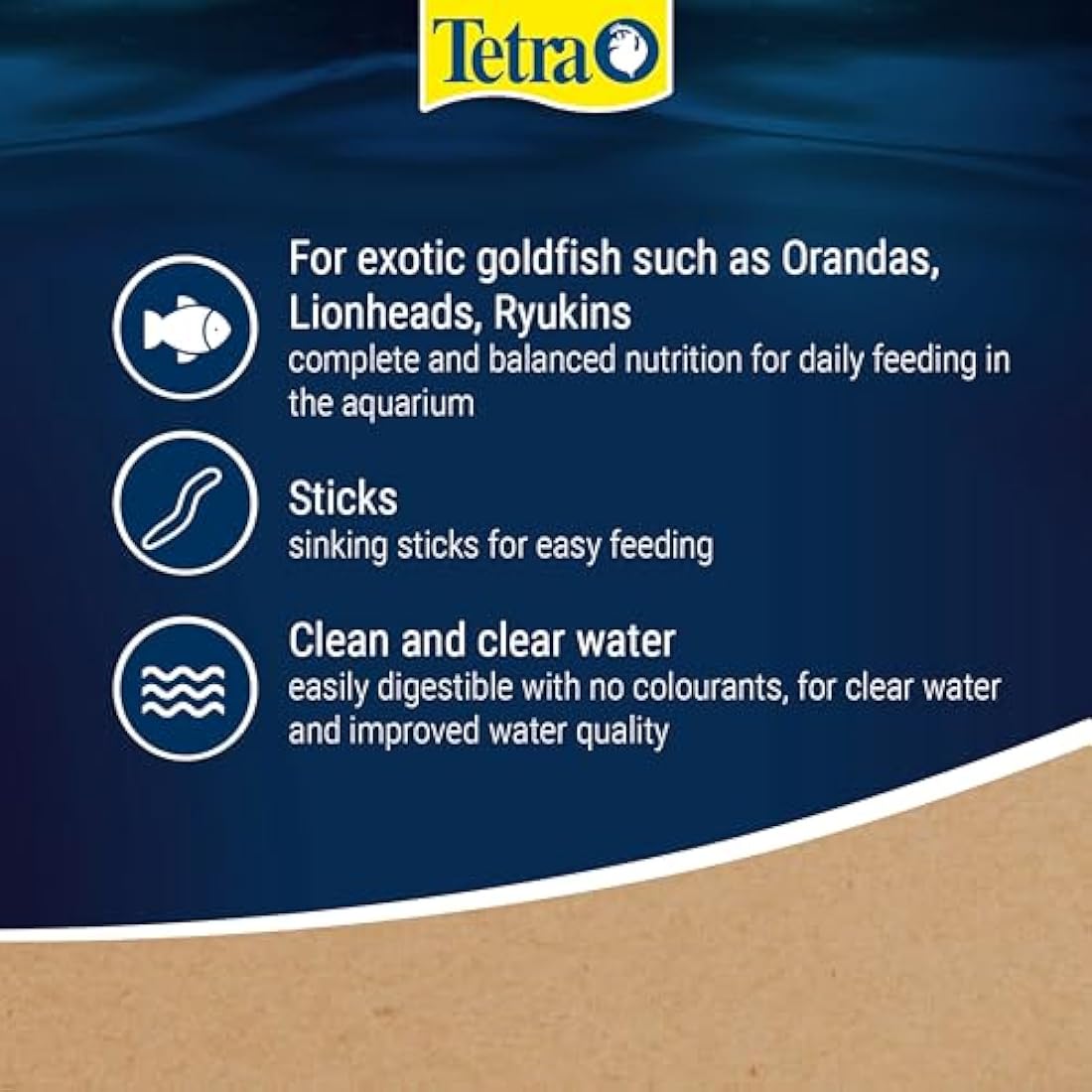 Tetra Goldfish Food - Premium Mini-Sticks for Fancy Goldfish, 100 ml