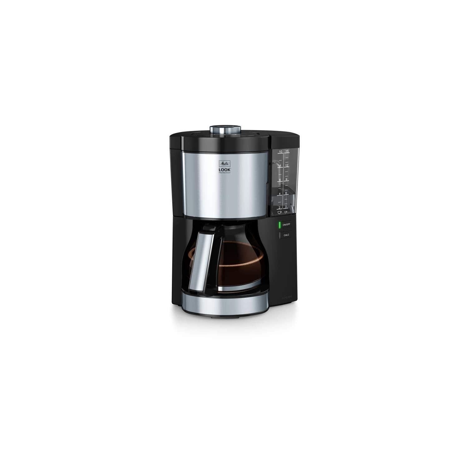 Melitta Look V Perfection Filter Coffee Machine | Stainless Steel, Black