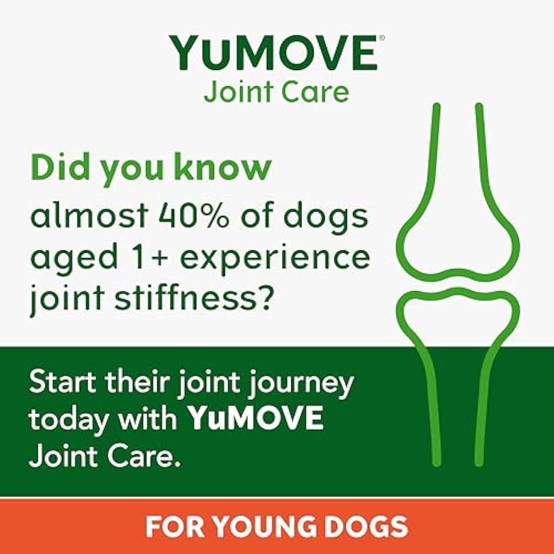YuMOVE Young & Active Dog Joint Supplement - Hip Support - 240 Tablets