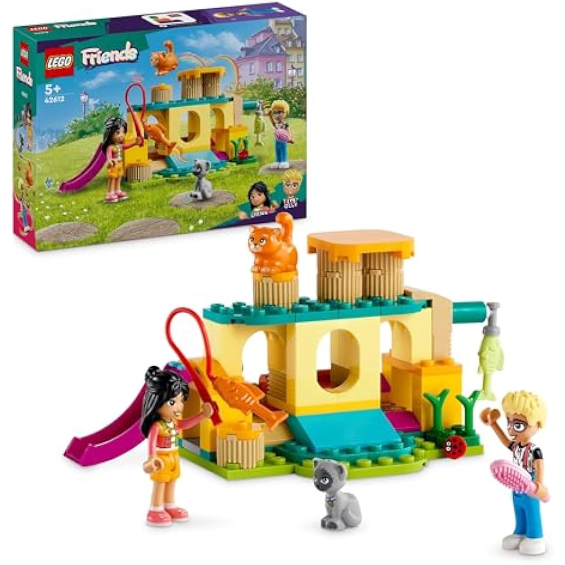 LEGO Friends Cat Playground Adventure Building Set with 2 Mini-Dolls 42612