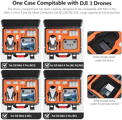 STARTRC Mini 4 Pro Waterproof Hard Case | DJI Drone Carrying Bag