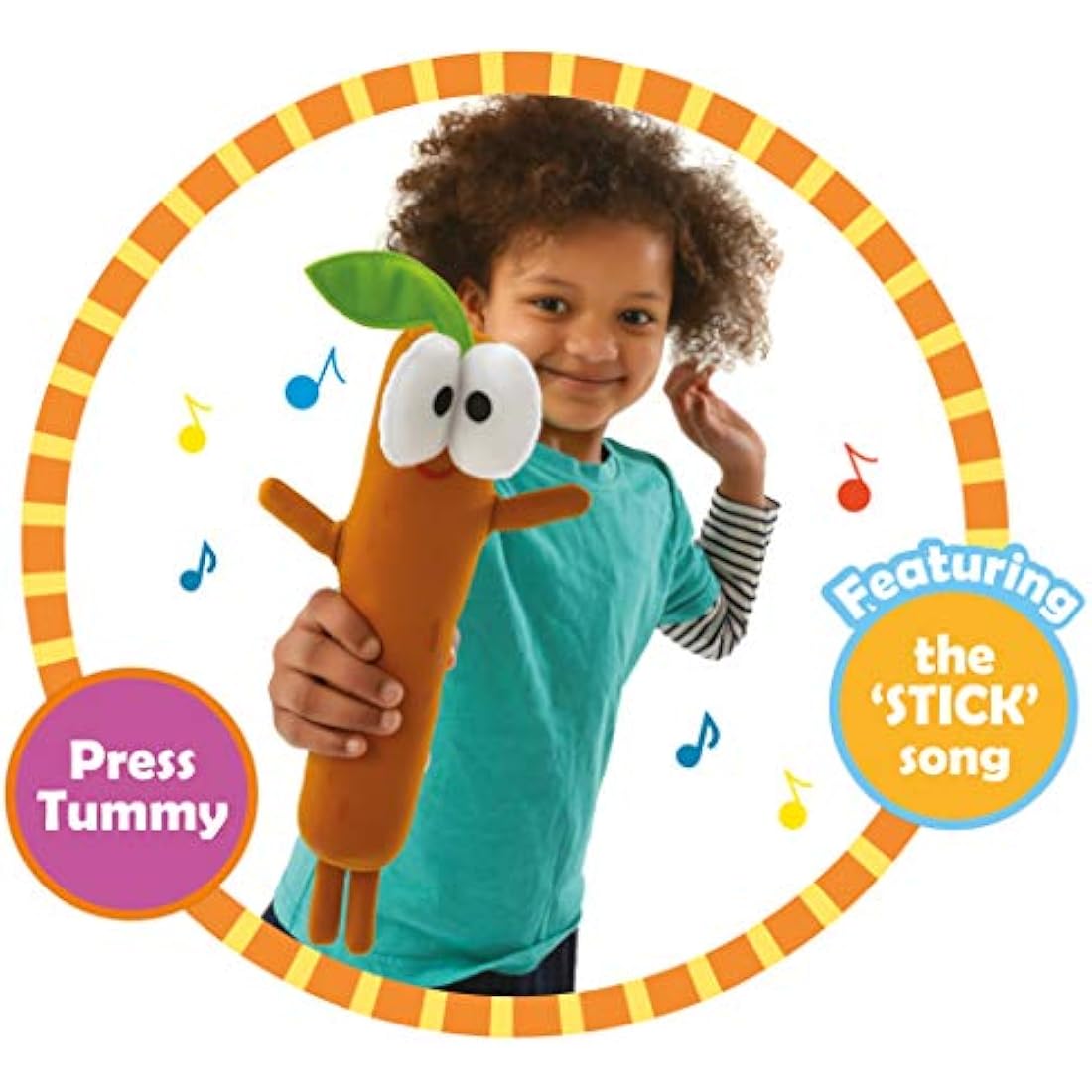 Hey Duggee Singing Sticky Stick Stick Plush Toy – Musical Brown Soft Toy
